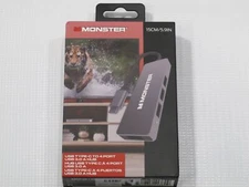 Monster USB-C to 4 Port USB 3.0 A Hub Adapter Cable - Expansion Docking Station