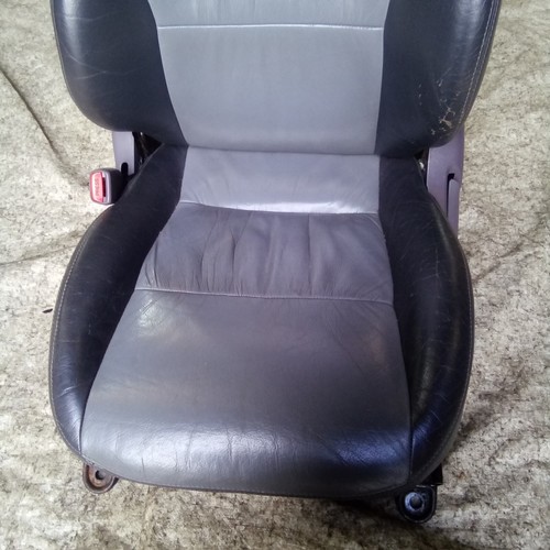 Toyota Celica Mk7 1999-06 PAIR Grey/Black Leather Front Seats !Fits MR2 Mk3! - Picture 13 of 17