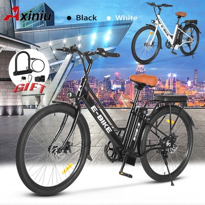 Axiniu E-Bike 26'' Electric Bike 750W City Bicycle Commuter Ebike for Adults USA