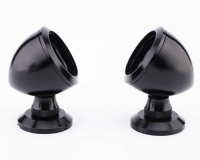 Black Aluminum Tweeter Pods Audison AP1 AV1.1 Adjustable Size 40mm - 50mm
