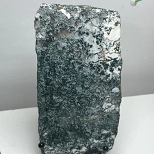 251gNatural Aquatics Moss Agate slice Quartz Crystal Mineral Specimen decor pg24