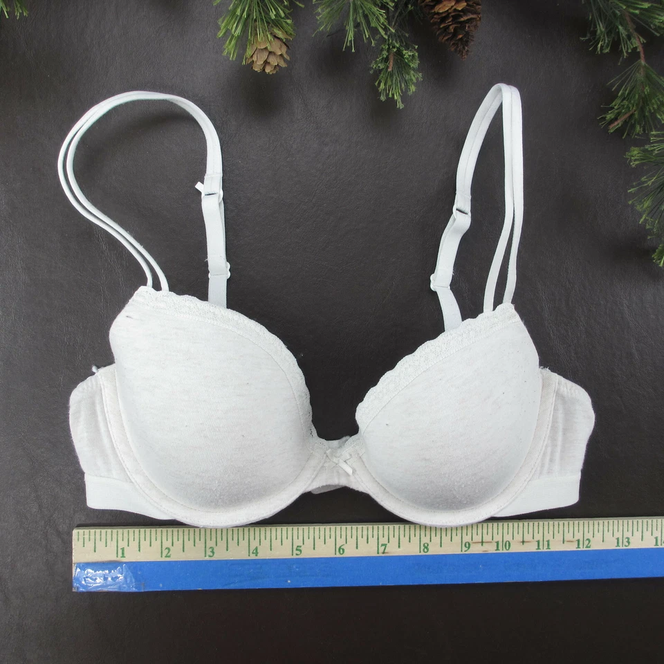 Sujetador Aerie 32C Begie acolchado con aros cierre ajustable trasero Foto 2 de 4