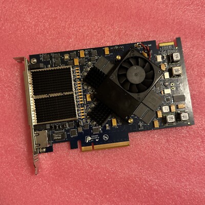 Xilinx 4-Port SFP 1xRJ45 Network Card with Fan P/N: 250-0084-01-NT Rev1.0