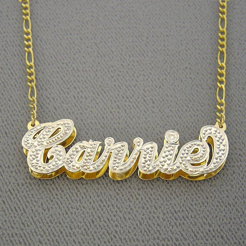 Iced online name necklace