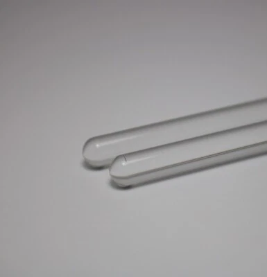UNSPECIFIED Two 5.5 inch Glass Stir Rods for Chemistry Labs 6mm thick