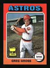 1975 Topps BASEBALL Greg Gross #334 Rookie RC