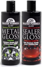 CJs Master Formula Metal Gloss + Sealer Gloss Auto Chrome Metal Aluminum Polish