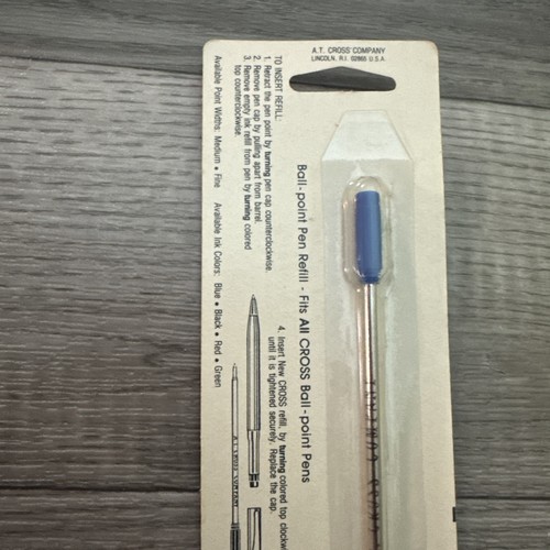 Cross Pen Tintenmine 8512 Kugelschreiber feine Spitze blaue Tinte - NOS Neu - Bild 3 von 6