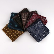 Vintage Paisley Suit Accessories Handkerchief Pocket Square Men's Chest Business