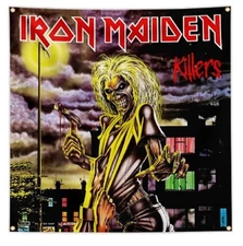 IRON MAIDEN 4' X 4' BANNER FLAG KILLERS