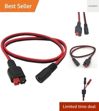 14AWG DC 5.5mm x 2.1mm Power Plug Extension Cable Connector for Generator Bac...