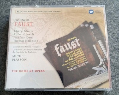 Gounod Faust - Studer, Leech, Van Damm, Hampson, Plasson - 4 CDs NEU + OVP