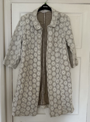 Ladies AUTOGRAPH M&S Lightweight Crochet Style Coat Neutral