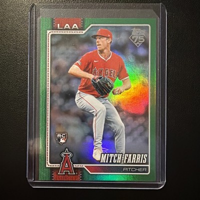 Mitch Farris 56/99 Green Rainbow Foil 2026 Topps Series 2 Los Angeles Angels