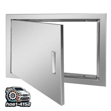 BBQ Access 24Wx17H Inch Single Outdoor Kitchen Door Stainless Steel Flush Mount