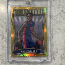 2024-25 Topps Chrome Ron Holland II Youthquake Gold Rookie 11/50 YQ-4 Basketball