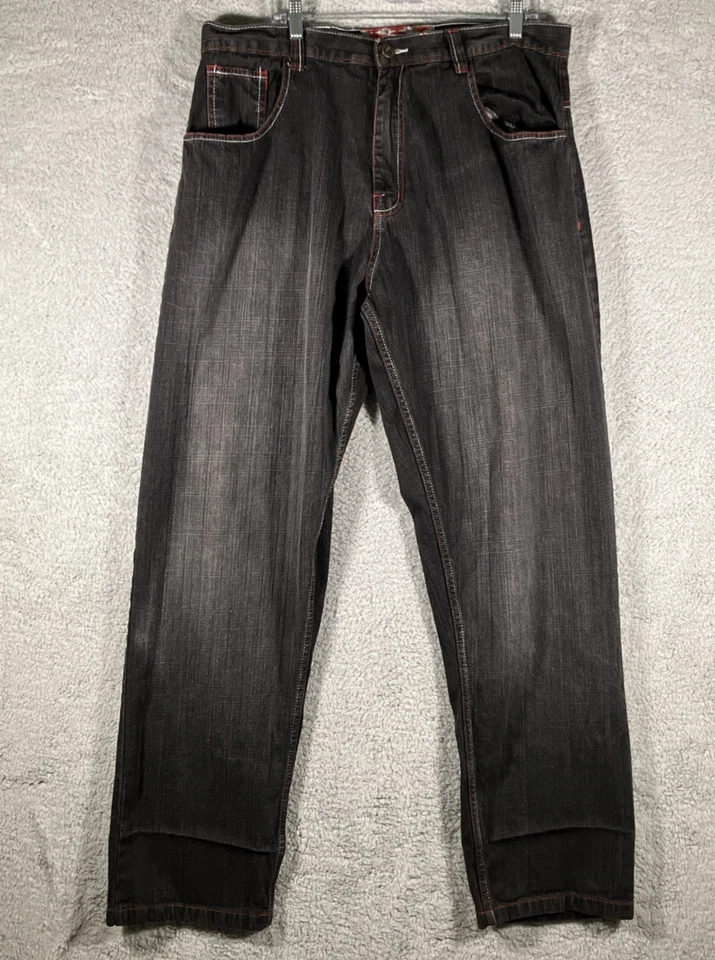 Jeans holgados de colección Evolution en diseño para hombre 38x34 Y2K grunge argyle patinador punk años 90 Foto 2 de 4