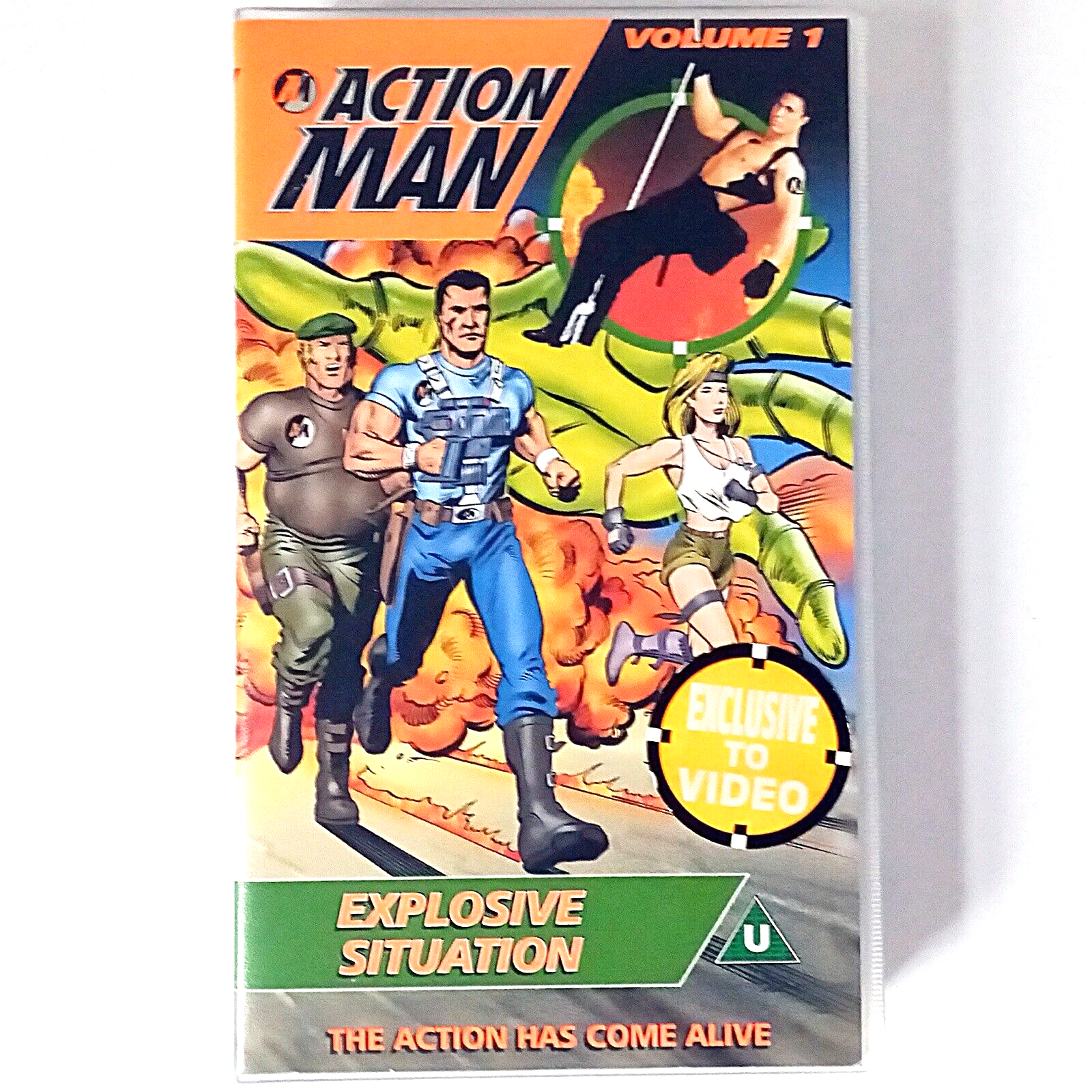 Action Man Vol 1 - Explosive Situation (VHS Cassette, 1996 Hasbro) PAL - Tested