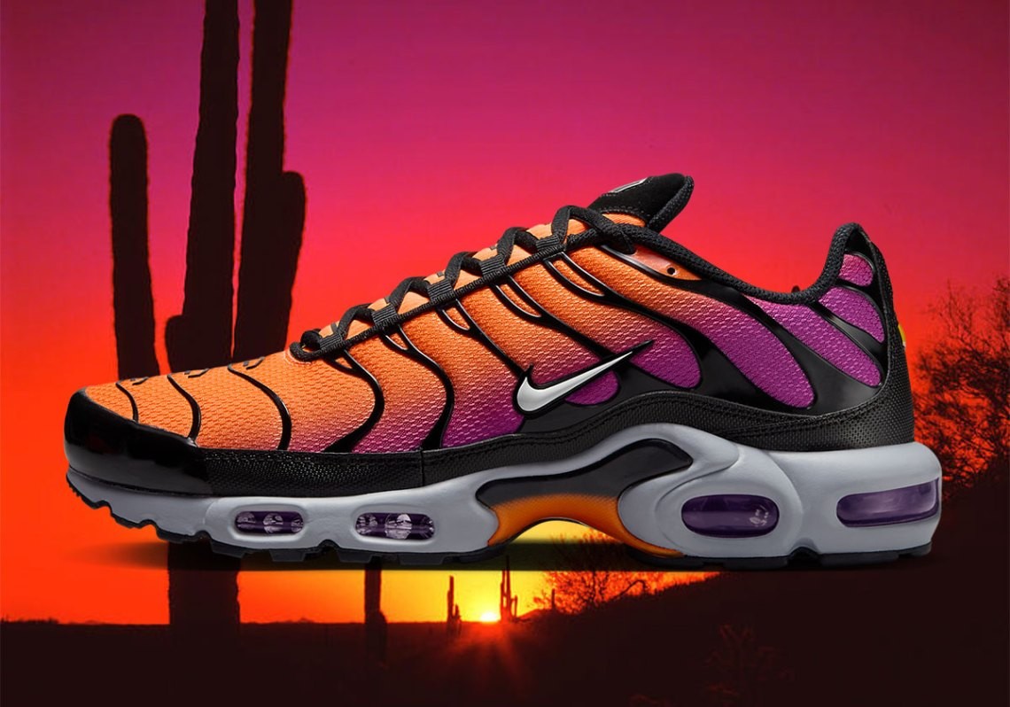 Size 13 - Nike Air Max Plus Total Orange Vivid Purple for sale
