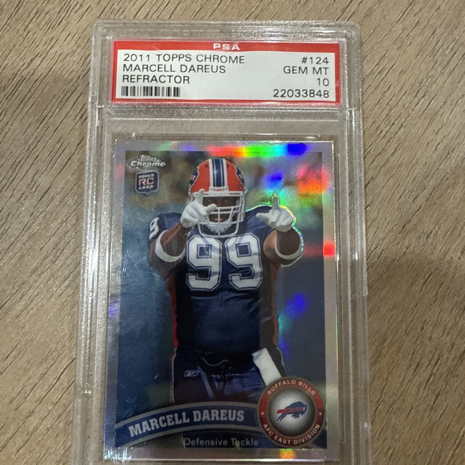 Marcell Dareus Topps Chrome #124 Refractor