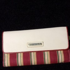 Longaberger Holiday Stripe Wallet