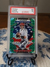 Joe Burrow 2023 Panini Mosaic Green Prizm National Pride #254 - Bengals GRADED 