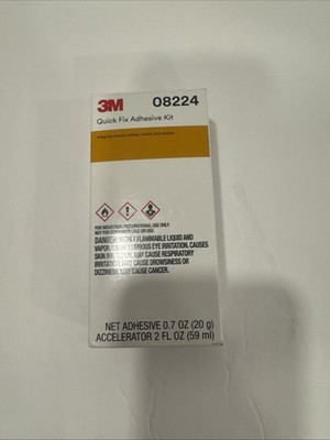 3M Quick Fix Adhesive Kit 08224 8224 Super Glue New