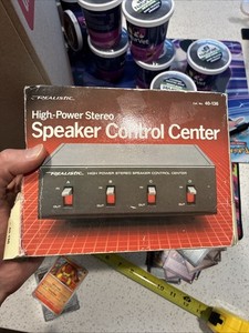 Realistic High-Power Stereo Speaker Control Center No. 40-136 - VGC   DMG BOX