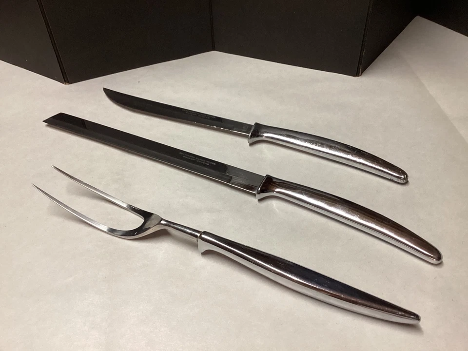 Griffon Cutlery Germany 3pc Carving Set Stainless Razor Steel Hollow Ground - Image 2 of 4