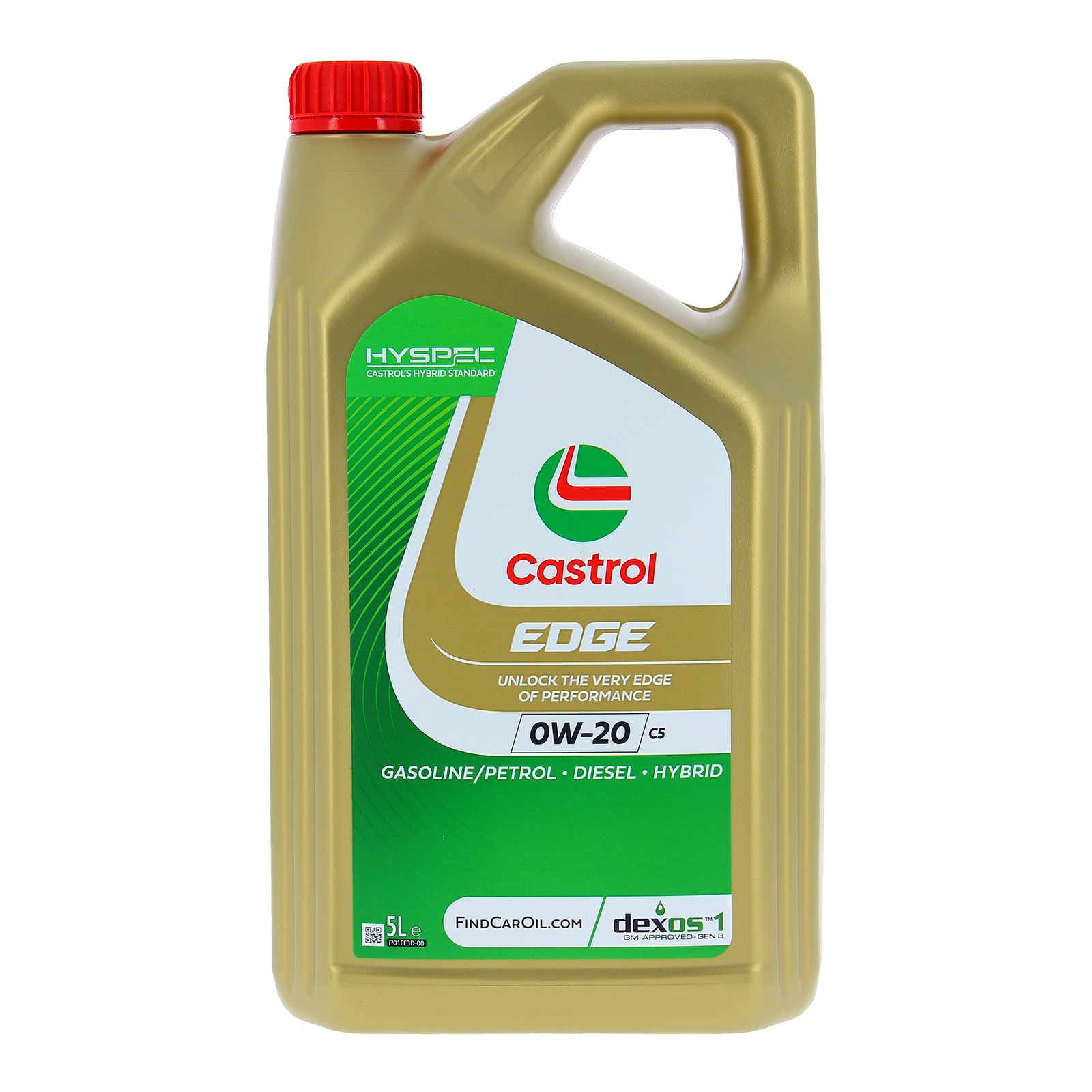 Castrol Edge 0W-20 C5 5L bidon huile moteur essence diesel pas cher pour vidange