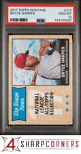 2017 TOPPS HERITAGE #377 BRYCE HARPER NATIONALS PSA 10