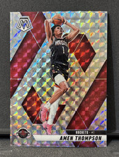 Amen Thompson Silver Mosaic Refractor - 2025 Panini Mosaic Basketball 