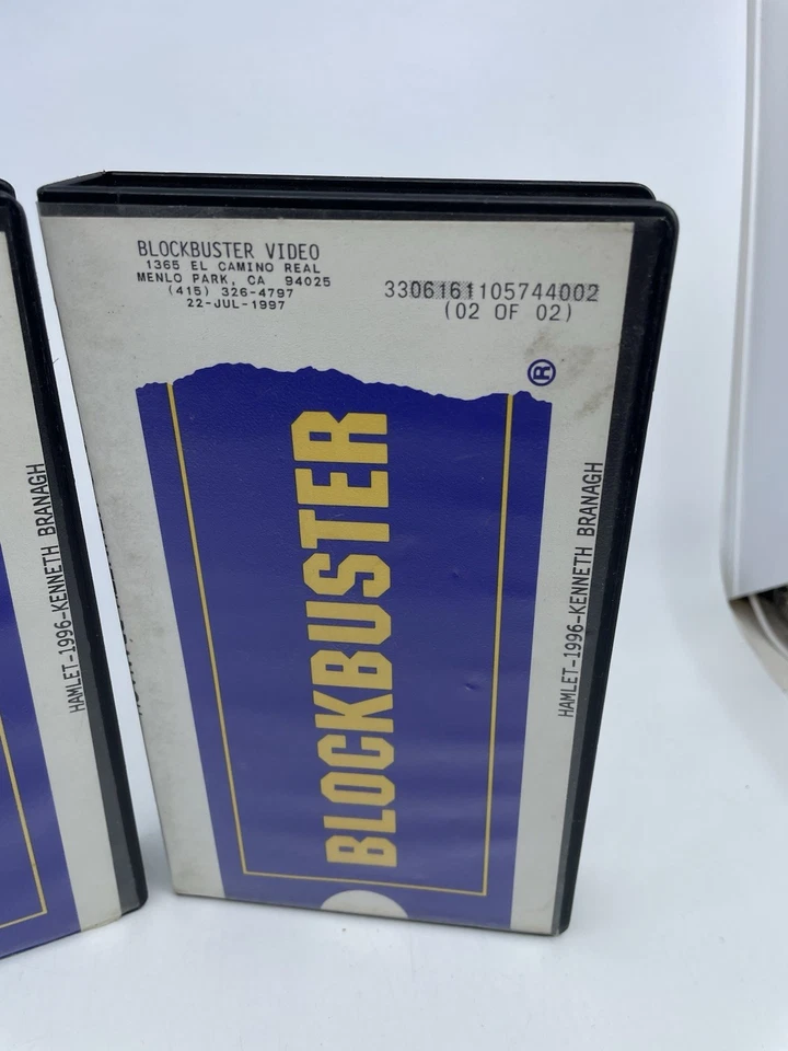 Blockbuster Video Hamlet 1&2 VHS Clamshell Rental Case Movie Rare HTF Vintage Foto 2 de 4