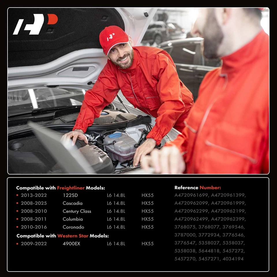 Turbocompresor A-Premium para Freightliner 122SD Cascadia Western Star HX55 Foto 3 de 4