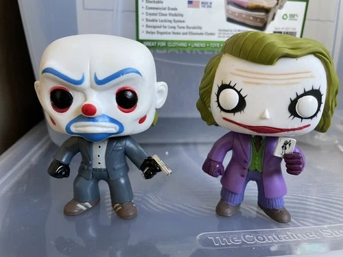 Funko Pop! Batman DC comics Joker #36 and Bank Robber #37 combo loose vaulted