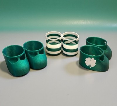 Shoes Set 16  Cabbage Patch Kid 3D Printed Mary Jane Shamrock St Patrick Clover