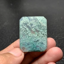 Green Moss Agate Cabochon 31x24x5mm High Quality 41 ct