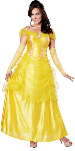 Princess Women Costume Classic Beauty Belle Glovelettes Halloween 01346 SIZE: M