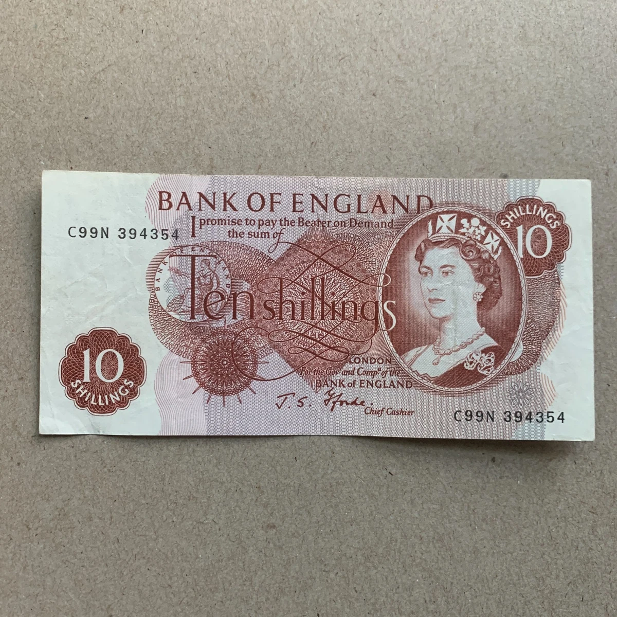 10 Shilling Note In Uk Paper Money for sale | eBay