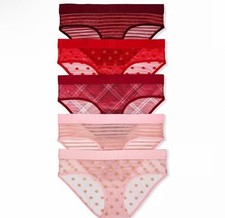 Victoria s Secret Five Pack Sheer Heritage Shimmer HipHugger Panties Size M