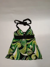 A. Byer Halter Top Groovy Green Size Medium