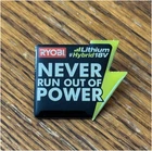 Ryobi Hybrid 18V Lithium Battery Pin NOS Promo Power Tool 2000s