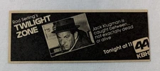 1980 KBHK tv ad~ TWILIGHT ZONE Jack Klugman