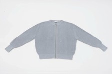 NWT Brunello Cucinelli Girls' Sparkly Sequined Zip Up Cardigan Sweater A228