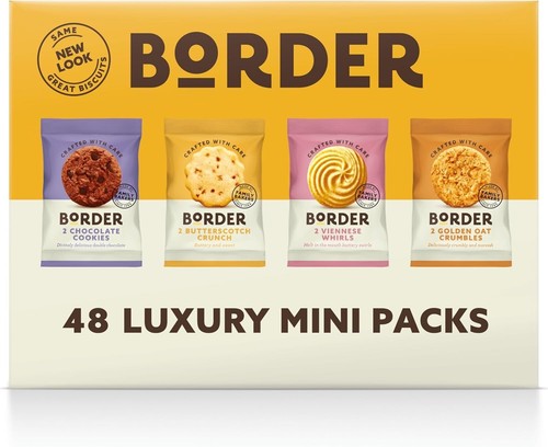 Border Biscuits 48 Mini 2 paquetes de galletas de lujo (4 variedades) - Imagen 2 de 5