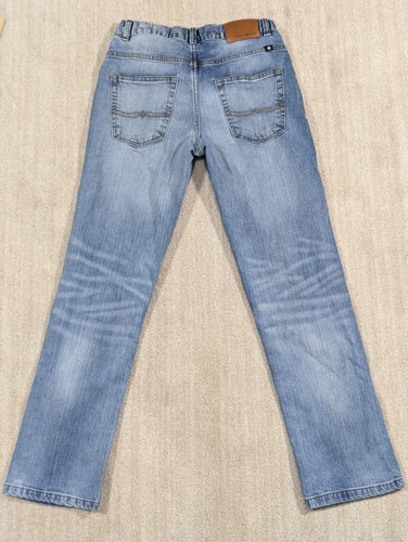 Lucky Brand Jeans Boys Size 16 Blue Fade Whiskered Medium Wash Classic Straight - Picture 11 of 13