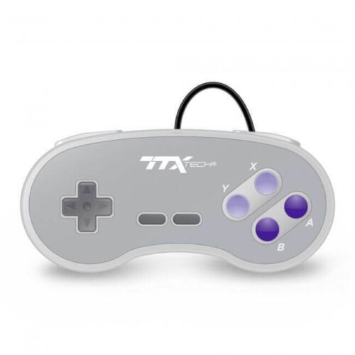 2 New TTX Tech Super Nintendo SNES System Console Wired Controller - Picture 2 of 5