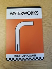 Isle of Man TT Souvenir Wall Sign / Plaque - Waterworks Marker design