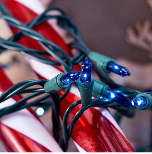 Weihnachten Blau Lichter 33ft 100 LED Mini Weihnachtsbaum Lichter LED Lichterkette - Bild 4 von 4