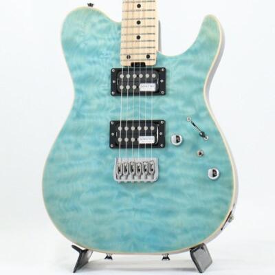 SCHECTER KR-24-2H-FXD Aqua Blue telecaster type with gig bag